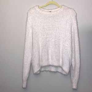 White Fuzzy Sweater